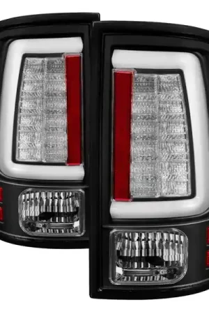 Must Have Spyder Dodge Ram 2013-2014 Light Bar LED Tail Lights - Black ALT-YD-DRAM13V2-LED-BK