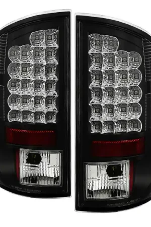 Grab Now Spyder Dodge Ram 07-08 1500/Ram 07-09 2500/3500 LED Tail Lights Black ALT-YD-DRAM06-LED-BK