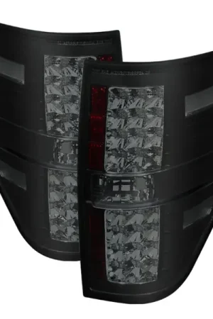 Express Delivery Spyder Ford F150 09-14 LED Tail Lights Black Smoke ALT-YD-FF15009-LED-BSM