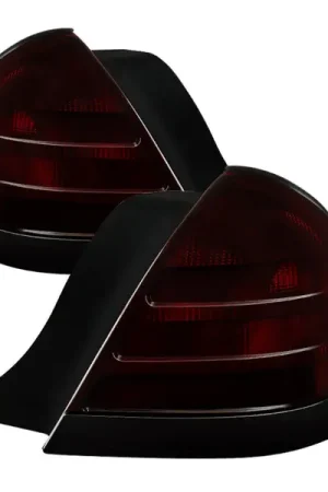 Luxury xTune Ford Crown Victoria 1999-2011 OEM Style Tail Light Red Smoked ALT-JH-FCV98-OE-RSM