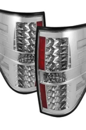 Spyder Ford F150 09-14 LED Tail Lights Chrome ALT-YD-FF15009-LED-C Limited Offer