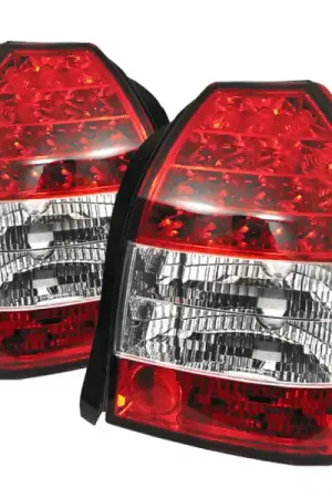 Genuine Spyder Honda Civic 96-00 3DR LED Tail Lights Red Clear ALT-YD-HC96-3D-LED-RC