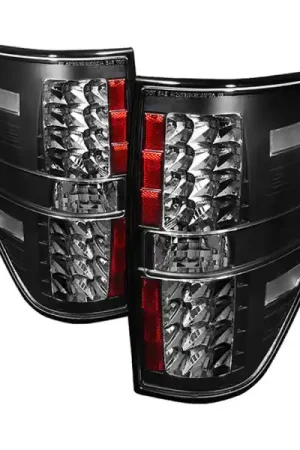 Markdown Spyder Ford F150 09-14 LED Tail Lights Black ALT-YD-FF15009-LED-BK