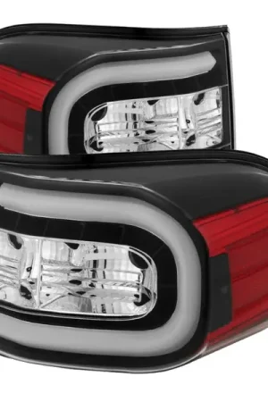 Deal Spyder Toyota FJ Cruiser 07-13 Light Bar LED Tail Lights Black ALT-YD-TFJ07-LBLED-BK