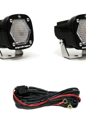 Baja Designs S1 Work/Scene LED Light w/ Mounting Bracket Pair Certified
