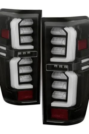 Price Cut Spyder GMC Sierra 19-20 Incandescent Bulb Model Only LED Tail Lights - Black ALT-YD-GS19-LED-BK