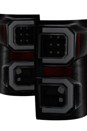 Money Back Guarantee Spyder 07-13 Toyota Tundra V2 Light Bar LED Tail Lights - Smoke ALT-YD-TTU07V2-LB-BSM