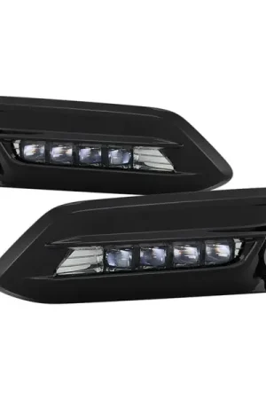 Spyder 18-19 Honda Accord Sedan OEM LED Fog Lights w/OEM Fit Switch - Clear (FL-HA2018-4D-LED-C) New Arrival