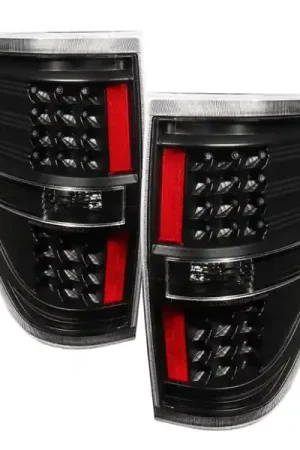 While Supplies Last xTune Ford F150 09-14 LED Tail Lights Black ALT-JH-FF15009-LED-BK