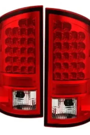Limited Edition Spyder Dodge Ram 07-08 1500/Ram 07-09 2500/3500 LED Tail Lights Red Clear ALT-YD-DRAM06-LED-RC