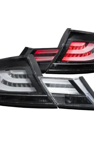 Same Day Shipping ANZO 2013-2015 Honda Civic LED Taillights Black
