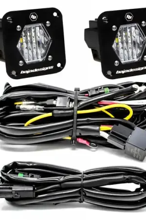 Low Price Baja Designs S1 Wide Cornering LED Light Backup Kit w/ Mounting Bracket Pair