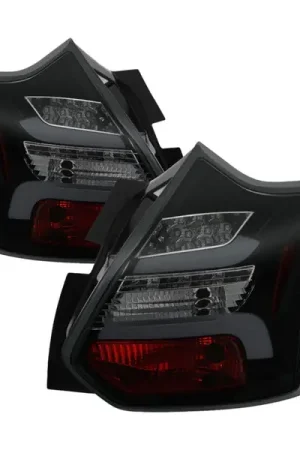 Super Sale Spyder 12-14 Ford Focus 5DR LED Tail Lights - Black Smoke (ALT-YD-FF12-LED-BSM)
