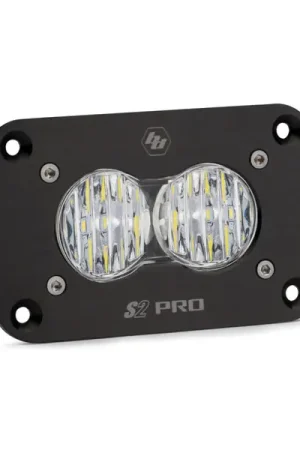 New Release Baja Designs S2 Sport Flush Mount Wide Cornering Pattern LED Work Light - Clear Lens