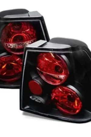 Authentic Spyder Volkswagen Jetta 99-04 Euro Style Tail Lights Black ALT-YD-VJ99-BK