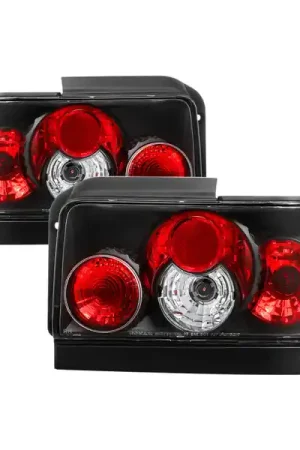 Certified Spyder Toyota Corolla 93-97 Euro Style Tail Lights Black ALT-YD-TC93-BK