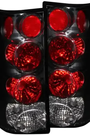 ANZO 1996-2002 GMC Savana Taillights Black Special Discount