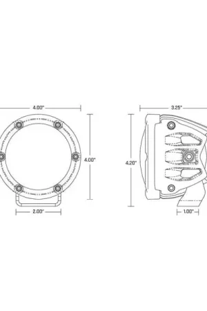 Rigid Industries 360-Series 4in LED Off-Road Spot Beam - RGBW (Pair) Money Back Guarantee