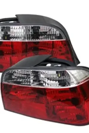 Save Now Spyder BMW E38 7-Series 95-01 Crystal Tail Lights Red Clear ALT-YD-BE3895-RC