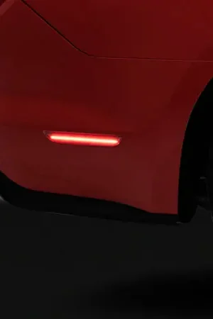 Raxiom 15-22 Ford Mustang Axial Series LED Side Marker Lights Rear (Smoked) Budget