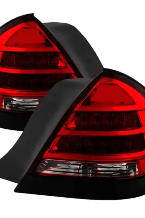 New Arrival xTune 98-11 Ford Crown Victoria LED Tail Lights -Red Clear ALT-JH-CVIC98-LED-PI-RC