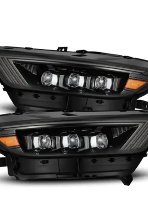 Big Sale AlphaRex 15-17 Ford Mustang NOVA LED Proj HL Alpha-Black w/Activ Light/Seq. Signal + Switchback DRL