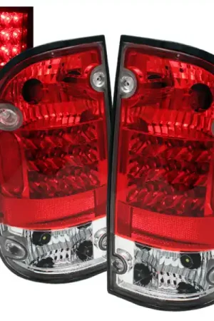 High Quality Spyder Toyota Tacoma 01-04 LED Tail Lights Red Clear ALT-YD-TT01-LED-RC