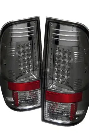 Fresh Stock Spyder Ford Super Duty 08-15 LED Tail Lights Smoke ALT-YD-FS07-LED-SM