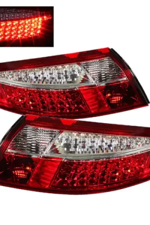 Sale xTune Porsche 911 996 ( Non 4S. Turbo. GT3 ) 99-04 LED Tail Lights Red Clear ALT-ON-P99699-LED-RC