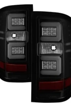 Spyder Chevy Silverado 16-17 Light Bar LED Tail Lights - Black Smoke ALT-YD-CS16-LED-BSM Big Sale