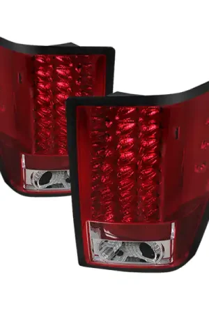 Discount Spyder Jeep Grand Cherokee 07-10 LED Tail Lights Red Clear ALT-YD-JGC07-LED-RC