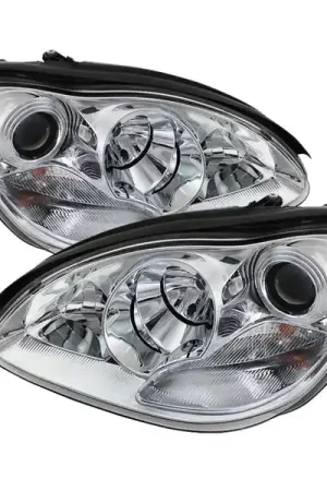 Spyder Mercedes Benz S-Class 03-06 Projector Headlights Xenon/HID Model- Chrm PRO-YD-MBW220-HID-C Buy Direct