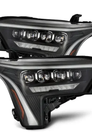 AlphaRex 22-23 Toyota Tundra NOVA-Series Headlights Black w/Amber DRL - Req 810029 OR 810030 Today Only
