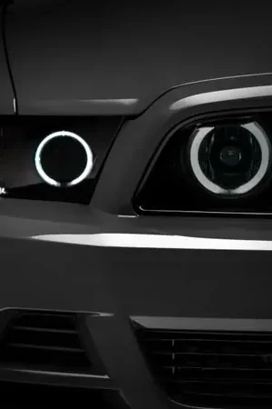 Raxiom 13-14 Ford Mustang GT CCFL Halo Fog Lights (Smoked) One Day Deal