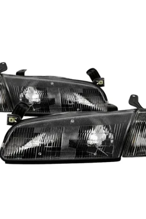 xTune 97-99 Toyota Camry 4pc OEM Style Headlights w/Corner Lights - Black (HD-JH-TCAM97-SET-BK) Bargain