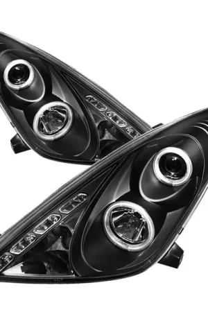 Spyder Toyota Celica 00-05 Projector Headlights LED Halo DRL Blk High H1 Low H1 PRO-YD-TCEL00-LED-BK No Minimum Order