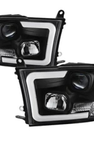 High Quality Spyder 09-16 Dodge Ram 1500 Version 2 Headlights Light Bar DRL Black PRO-YD-DR09V2-LBDRL-BK