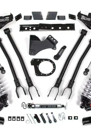 Fresh Stock 7 Inch Lift Kit w/ 4-Link | FOX 2.5 Performance Elite Coil-Over Conversion | Ford F250/F350 Super Duty (23-25) 4WD | Diesel