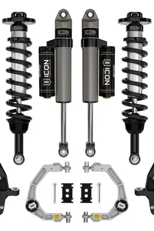 21-24 FORD F150 4WD 3.5-4.5" STAGE 2 SUSPENSION SYS BILLET UCA / LEAF PACK Best Seller