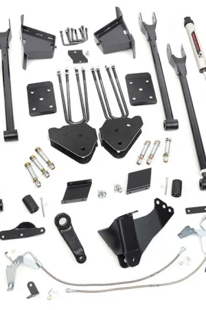 6 Inch Suspension Lift Kit Rear Overload Springs 4-Link w/V2 Shocks 15-16 F-250 4WD Rough Country Markdown