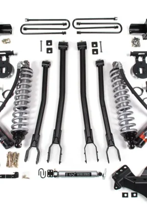 5 Inch Lift Kit w/ 4-Link | FOX 2.5 Performance Elite Coil-Over Conversion | Ford F250/F350 Super Duty (23-25) 4WD | Diesel Fast Shipping