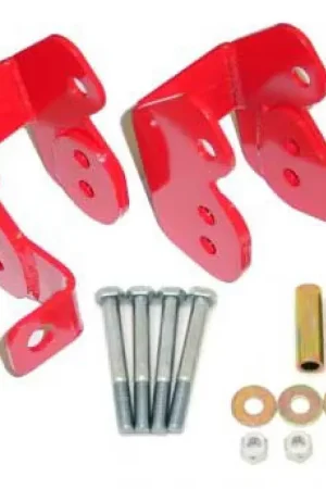 No Minimum Order BMR 82-02 3rd Gen F-Body Bolt-On Control Arm Relocation Brackets - Red