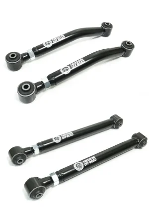 Crafted Adjustable Rear Upper + Lower Control Arms for 0-4.5 Inch Lift 07-18 Wrangler JK Freedom Off-Road