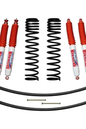 Skyjacker 3in Front Dual Rate Long Trvl Coil Suspension Kit w/ Rear Add A Leafs & Hydro 7000 Shocks Big Sale