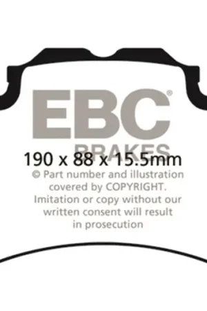 Money Back Guarantee EBC 13+ Land Rover Range Rover 3.0 Supercharged Yellowstuff Front Brake Pads