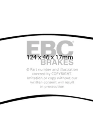 Trusted Brand EBC 98-07 Lexus LX470 4.7 Yellowstuff Rear Brake Pads