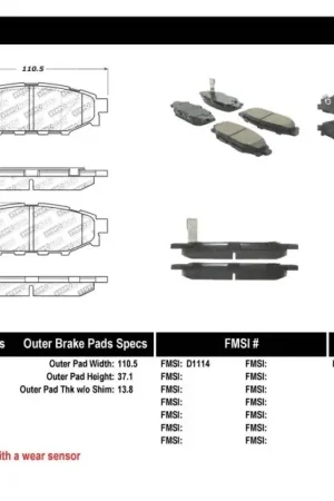 Price Cut StopTech Performance 08-10 WRX Rear Brake Pads
