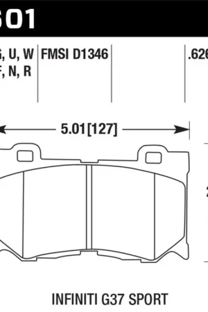 Hawk 10-12 Infiniti FX50 / 09-12 G37 / 09-13 Nissan 370Z DTC-30 Race Front Brake Pads Save Now
