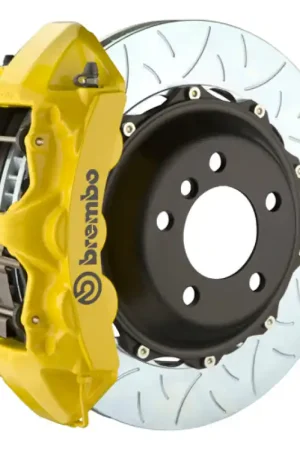 Brembo 12-14 328i Excl xDrive/M-Sport Brakes Fr GT BBK 6Pist Cast 355x32 2pc Rtr Slot Type3-Yellow Next Day Delivery
