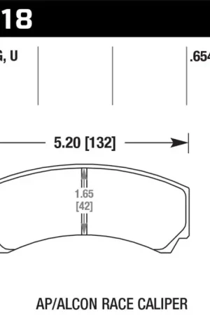 Hawk AP Racing/Alcon DTC-70 Race Brake Pads Same Day Shipping